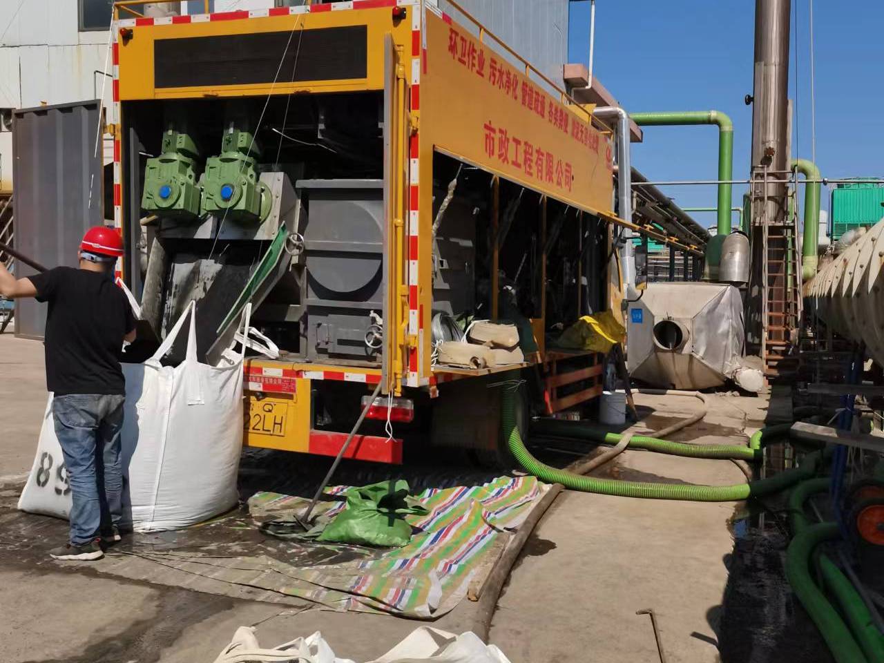 枣庄淤泥压干处理